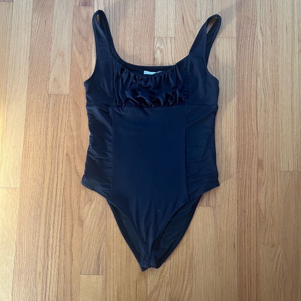 Black tank top bodysuit